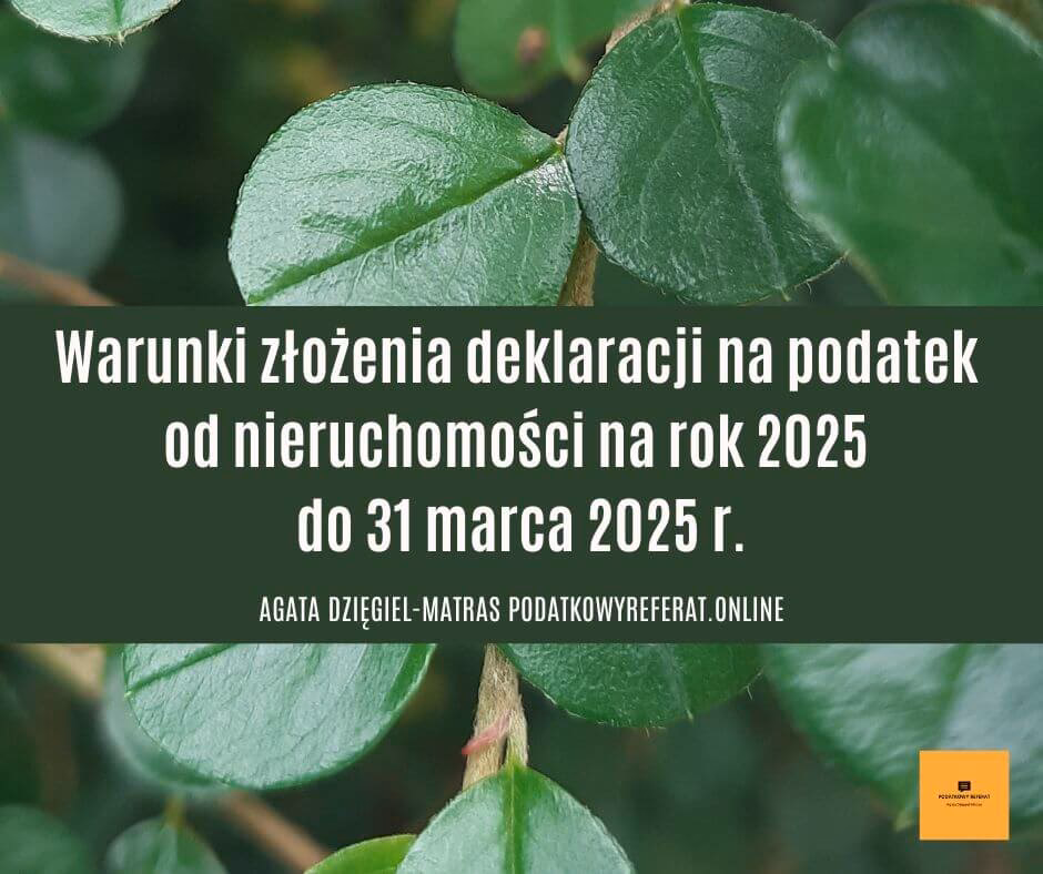 Jakie deklaracje do końca stycznia 2025?
