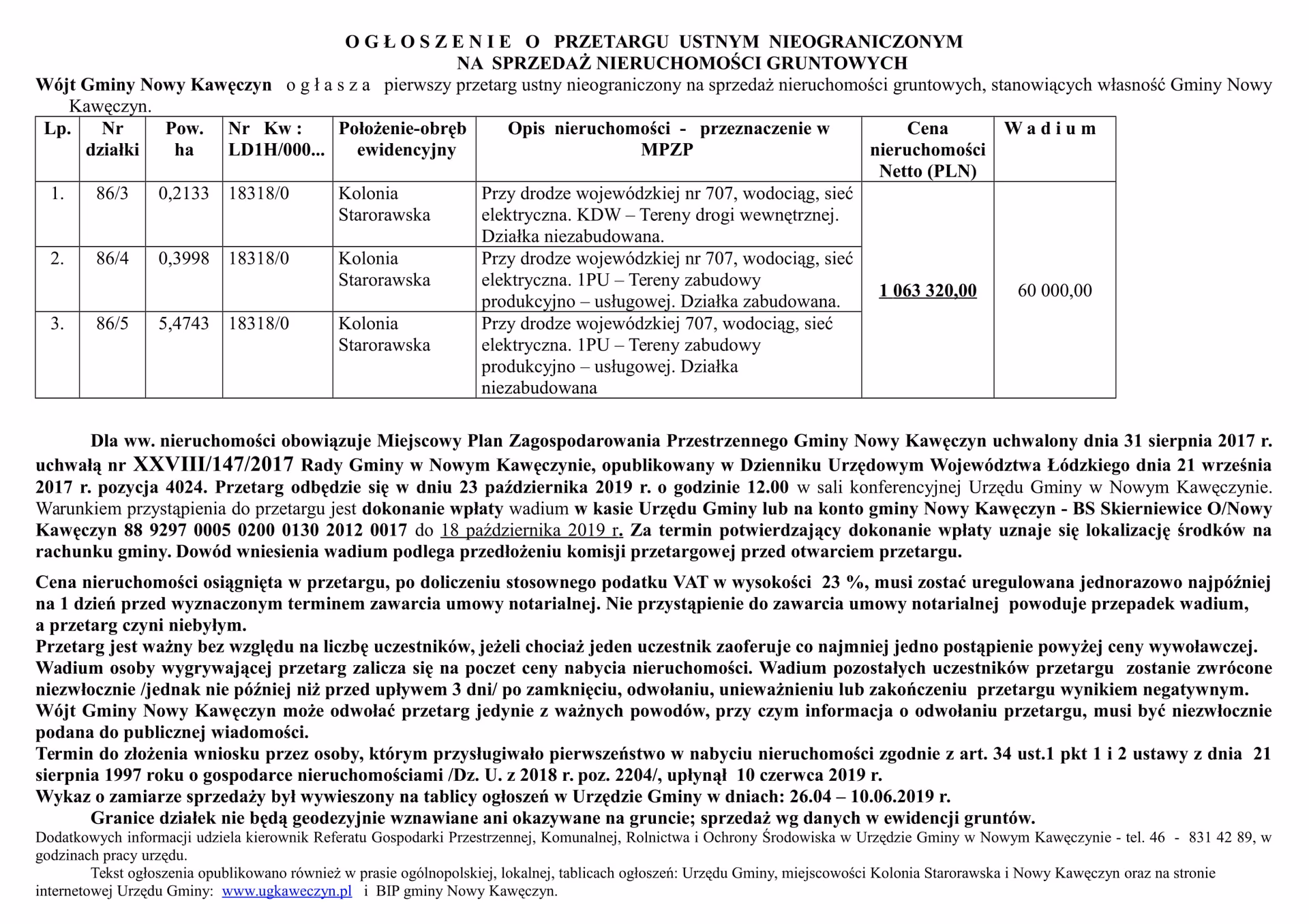 Gdzie publikuje się ogłoszenie o przetargu?