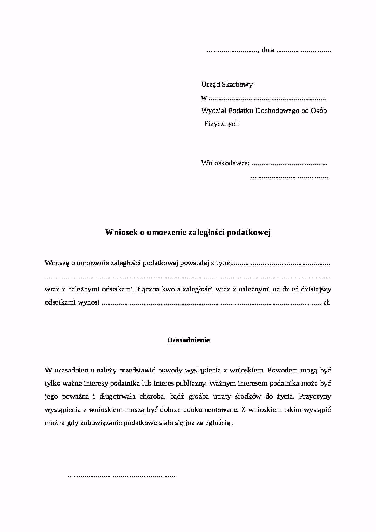 Jak uzasadnić wniosek o umorzenie podatku od nieruchomości?